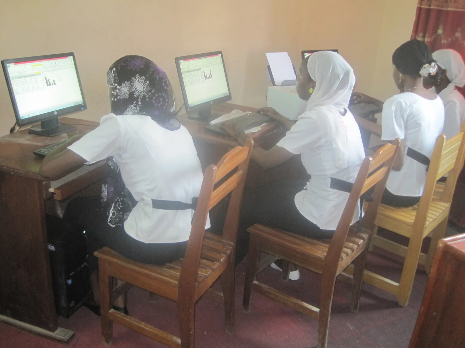 Apprenantes en formation informatique